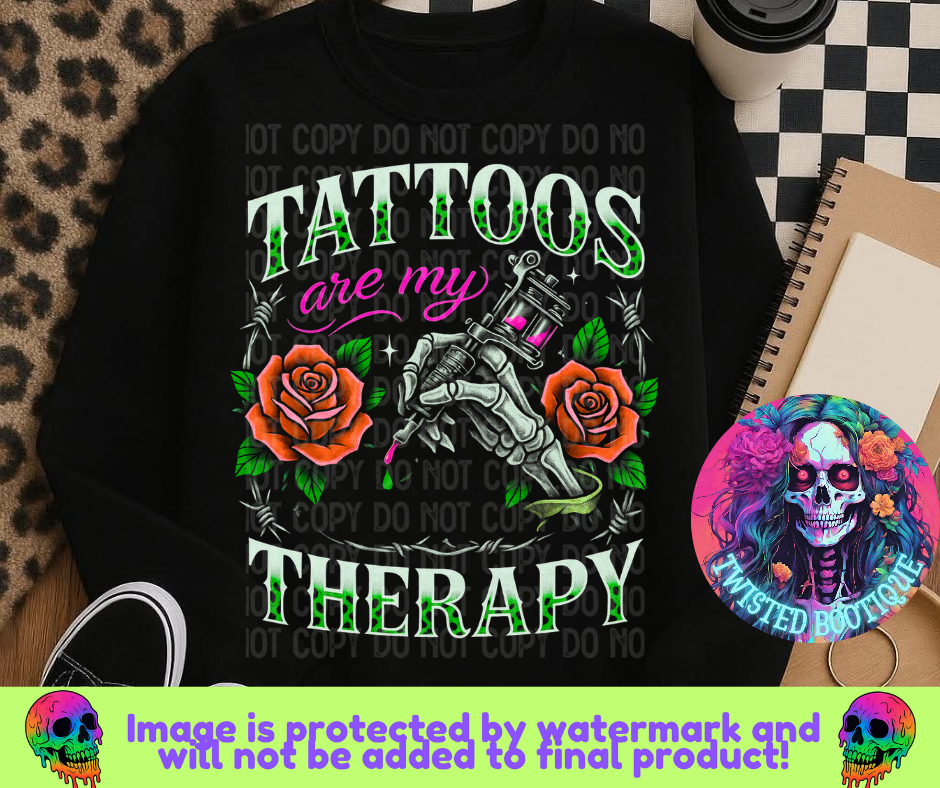 Tattoos Are My Therapy Sweatshirt
