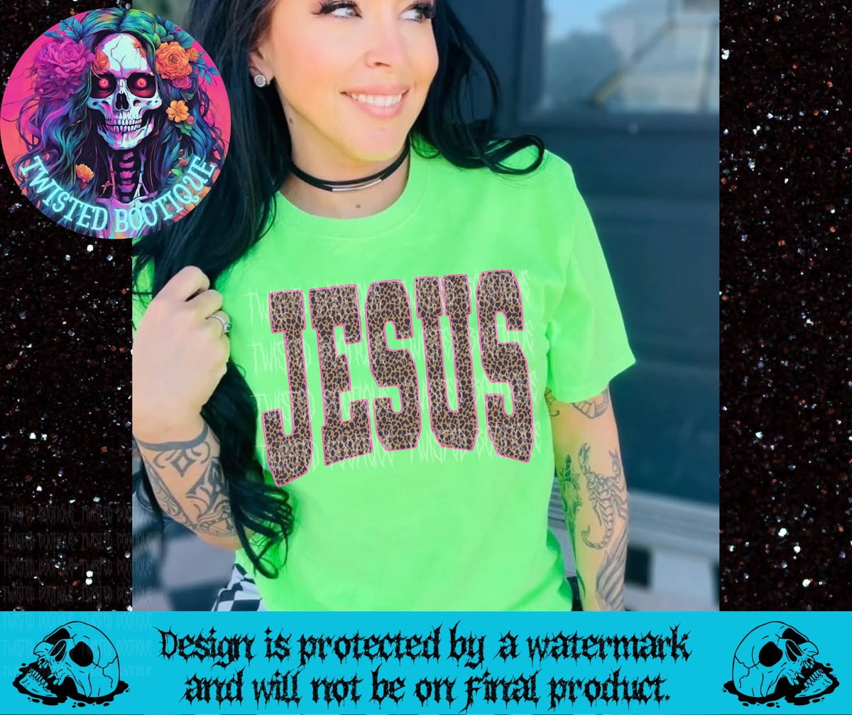 Jesus Leopard/Pink