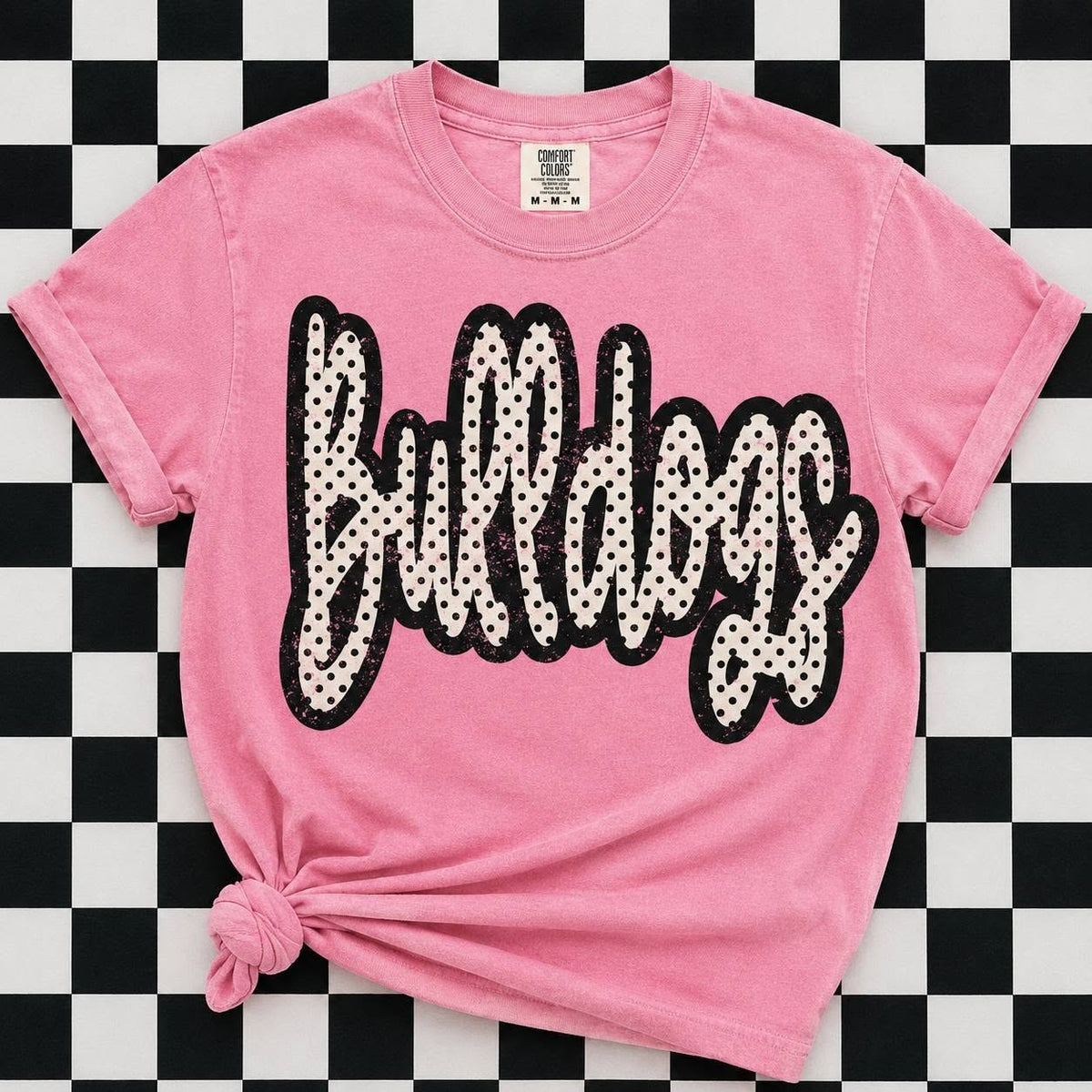 Bulldogs White Polka Dots