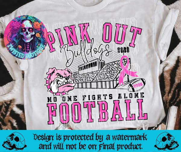 Pink Out Football Custom