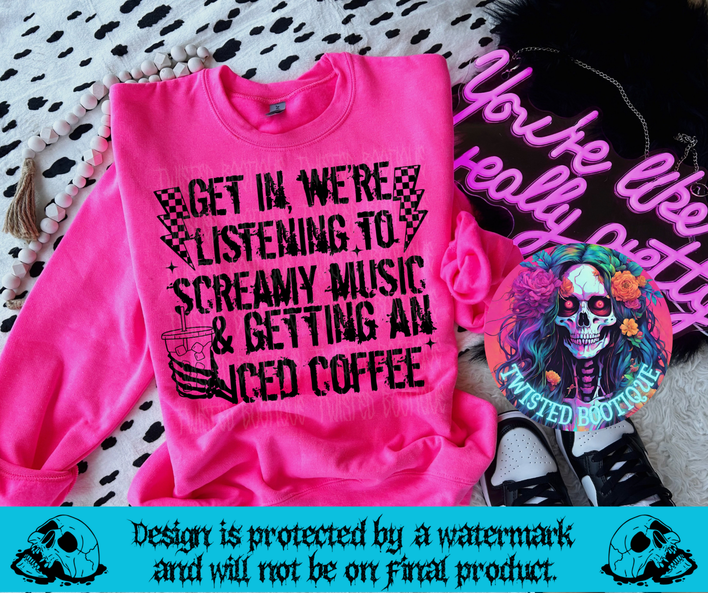 Screamy Music & Iced Coffee Sweatshirt