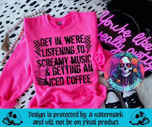 Screamy Music & Iced Coffee Sweatshirt