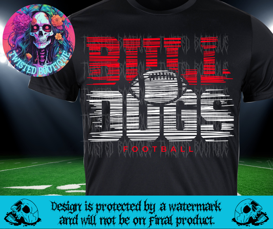 Bulldogs Football (White Text)