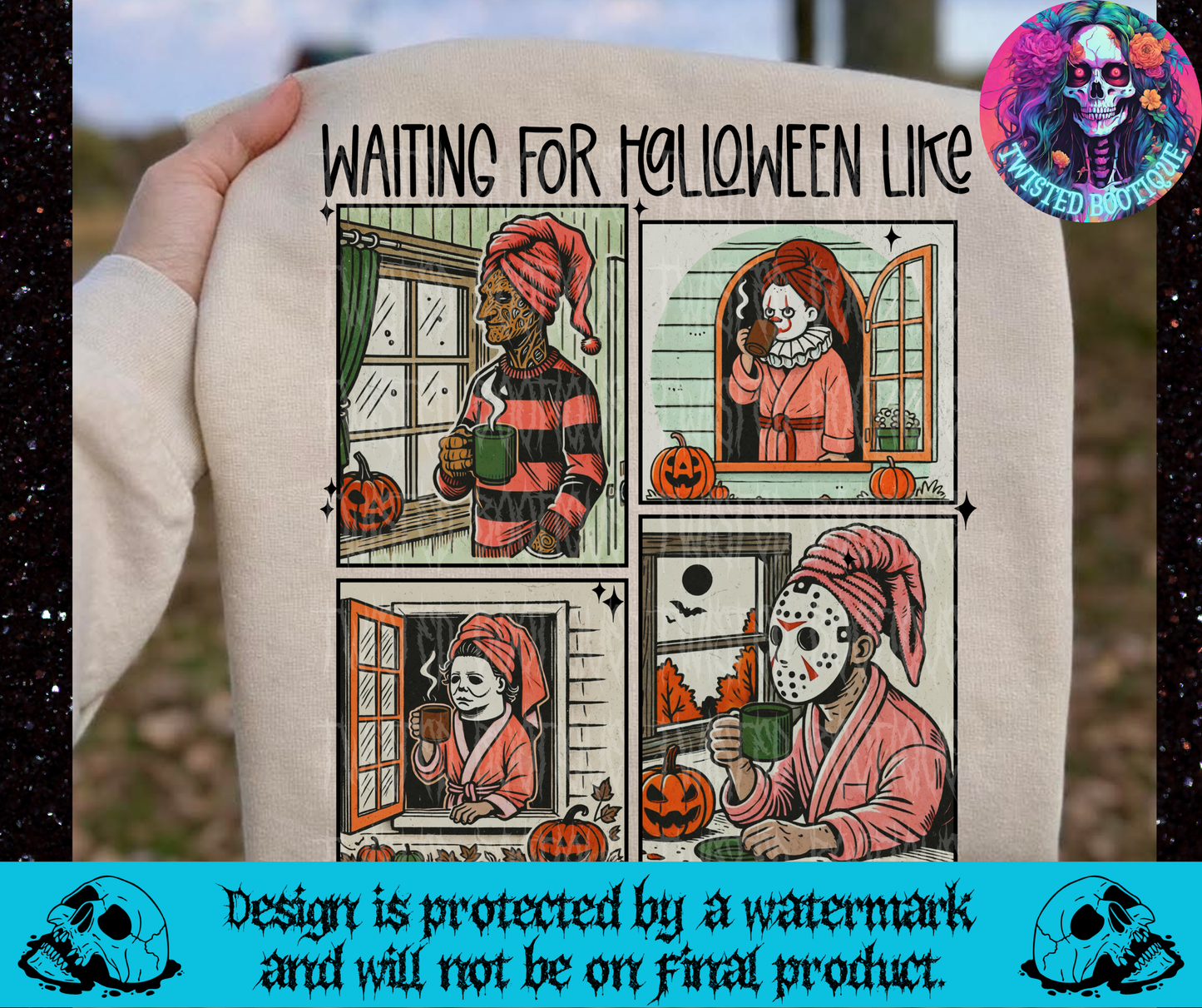 Waiting For Halloween Sweatshirt