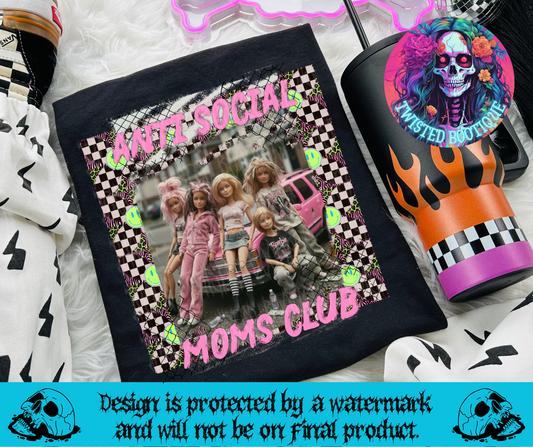 Anti Social Moms Club Tee
