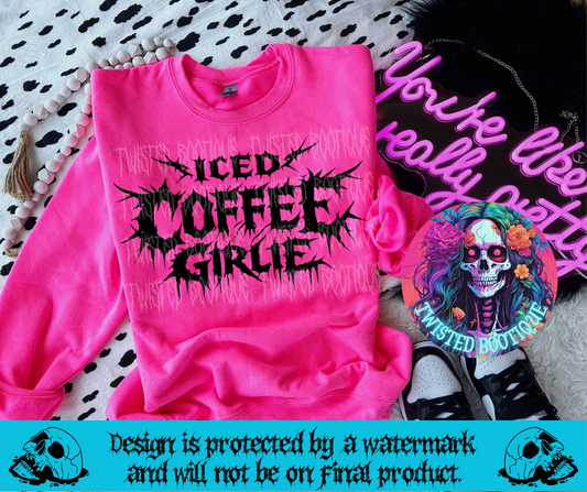 Iced Coffee Girlie Sweatshirt