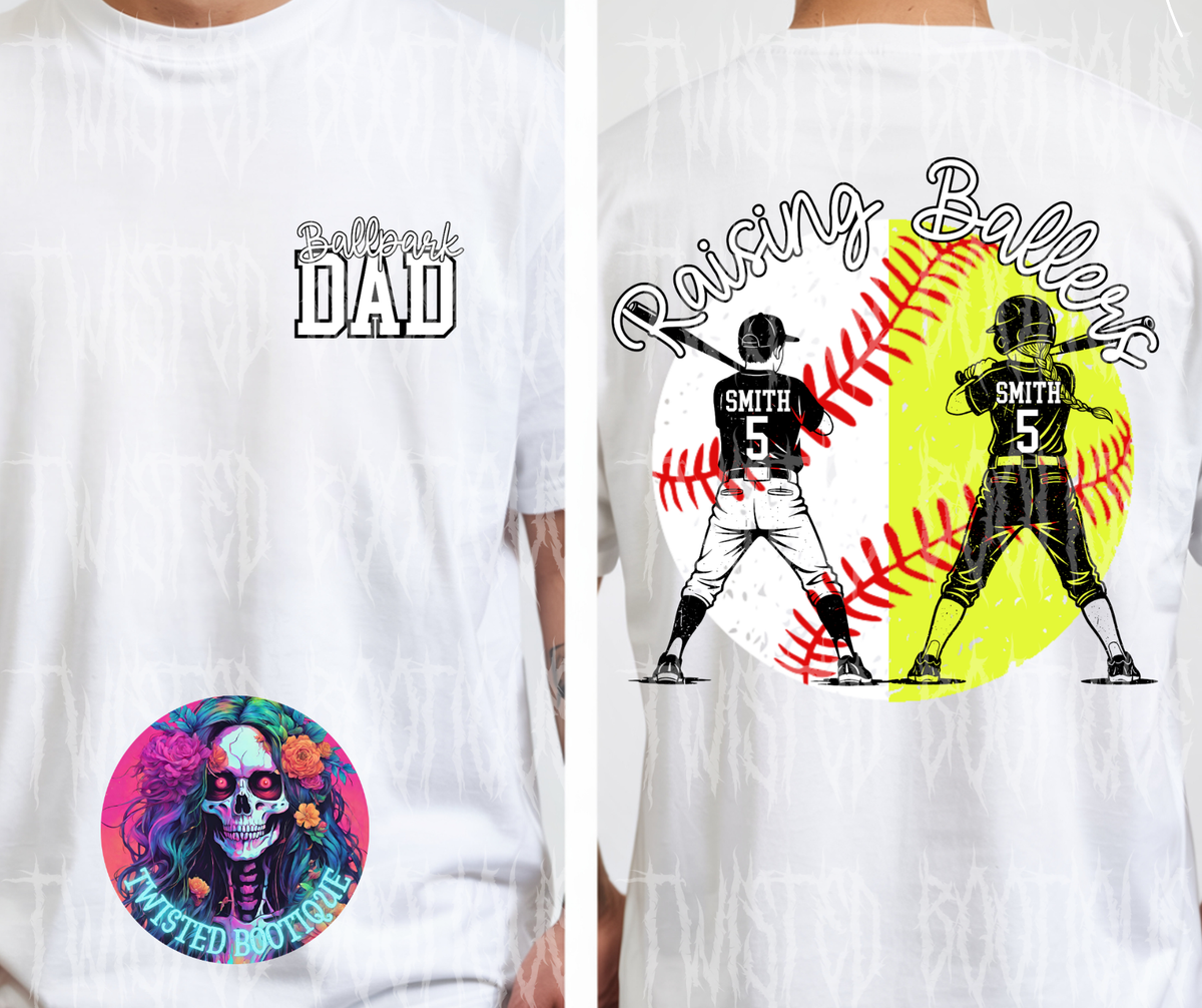 Ballpark Dad-Raising Ballers Custom