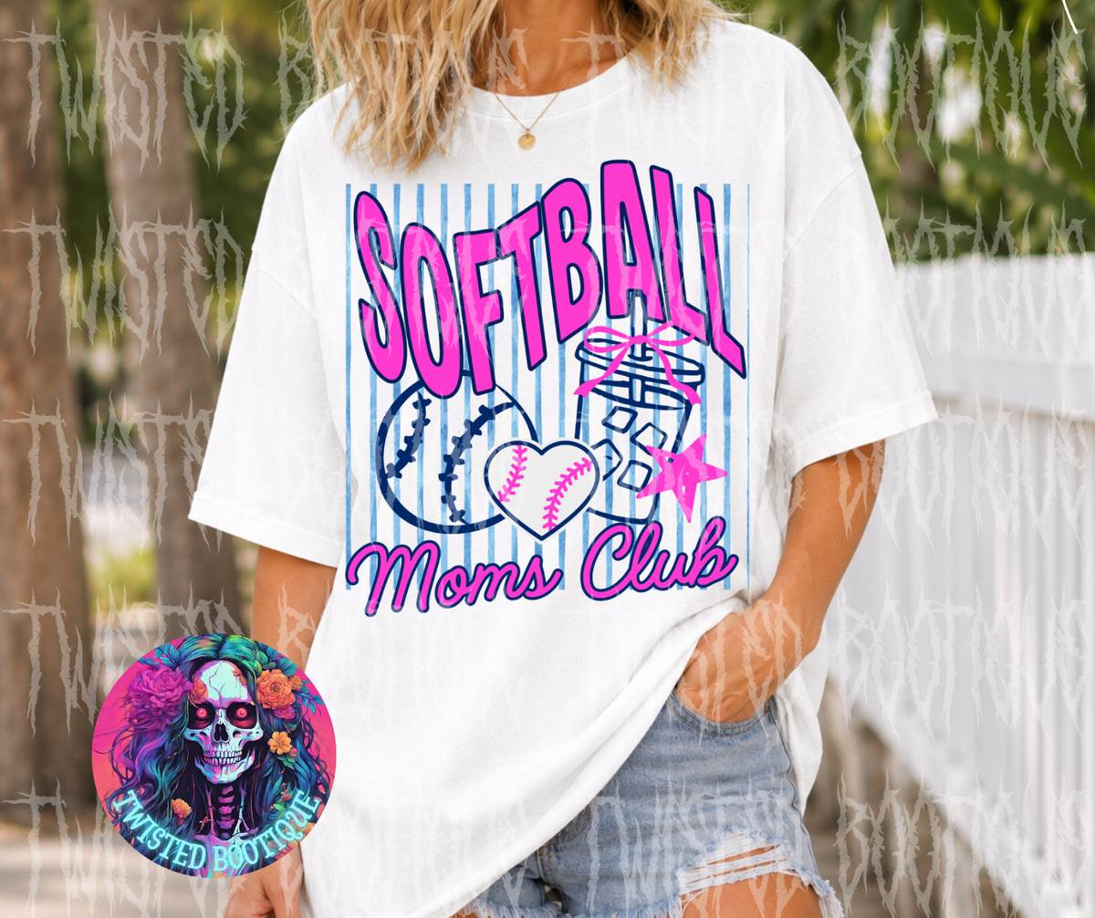Softball Moms Club Custom