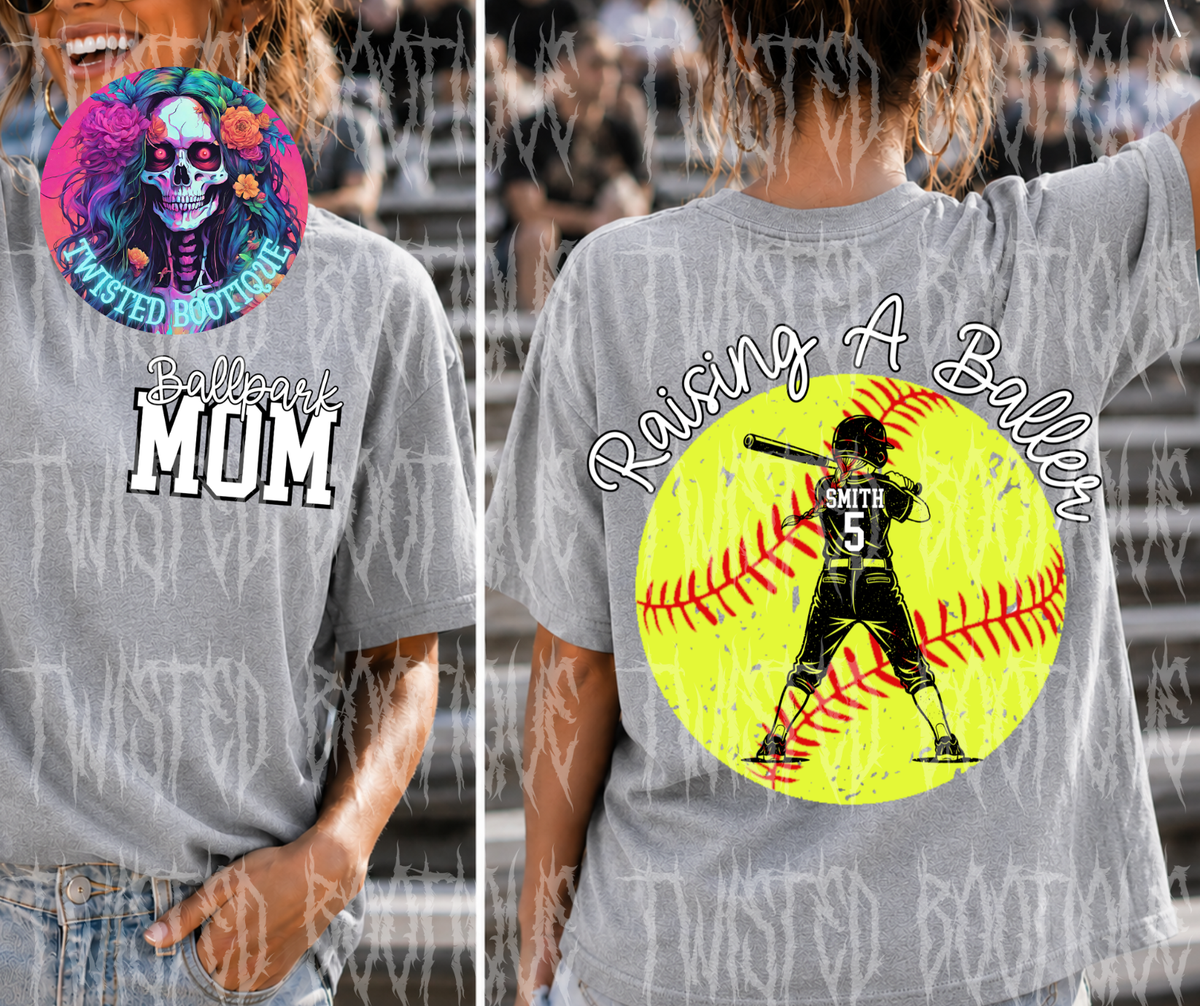Ballpark Mom-Raising A Baller Custom