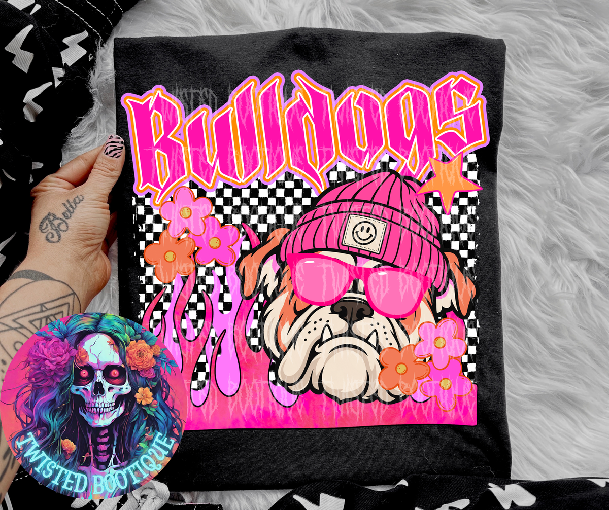 Bulldogs Pink/Checkered