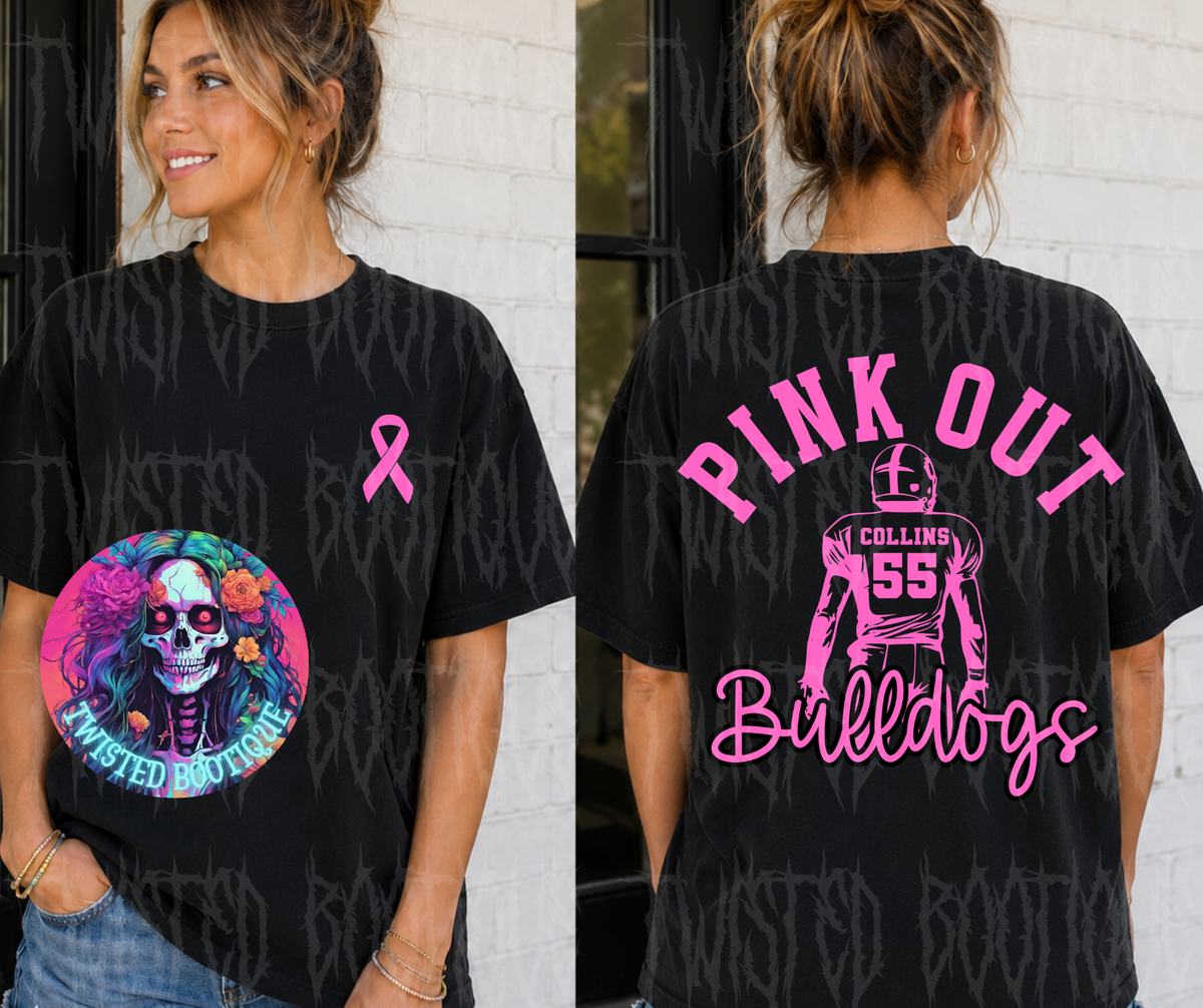 Pink Out Bulldogs Custom