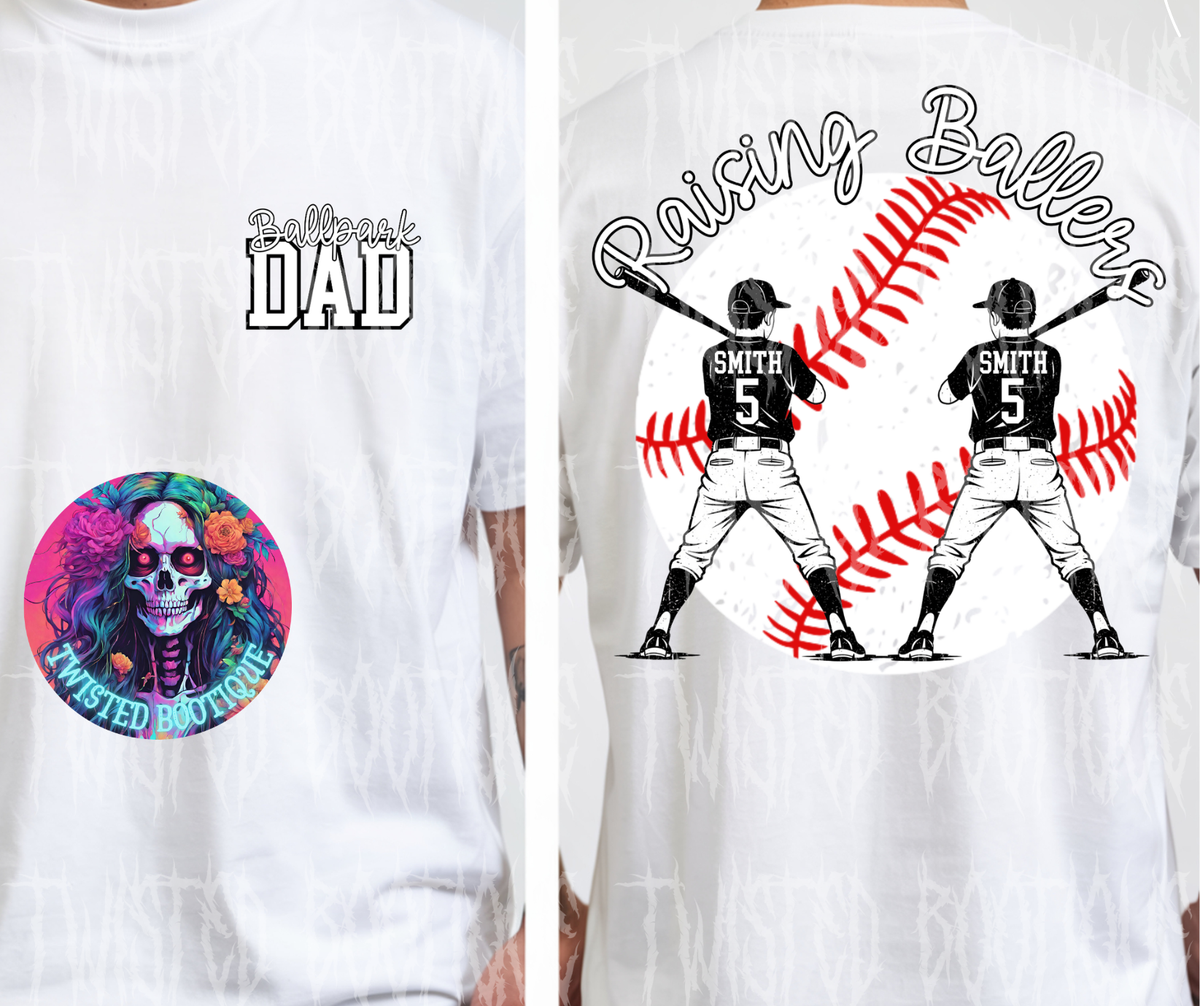 Ballpark Dad-Raising Ballers Custom